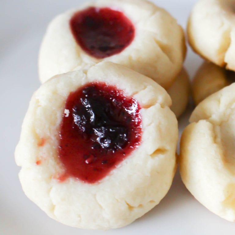 Strawberry Jam Thumbprint Cookies 8256