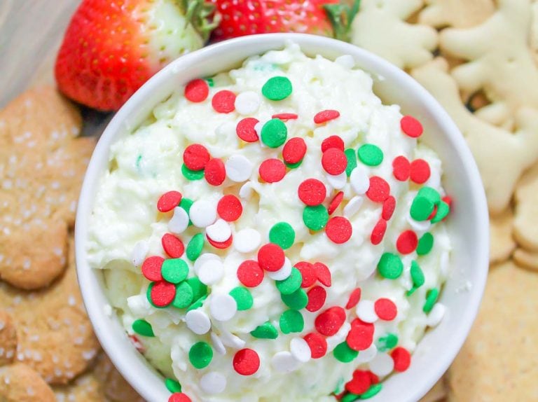 Cake Batter Dip with Cream Cheese and Cake Mix