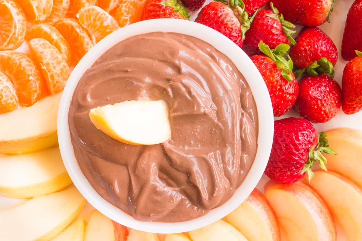 Healthy Chocolate Fruit Dip Meal Prep