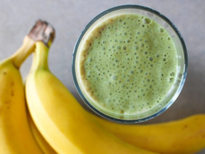 Matcha Almond Milk Smoothie with Banana (Vegan and Dairy Free)