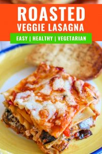 No Boil Vegetarian Lasagna Recipe with Roasted Veggies