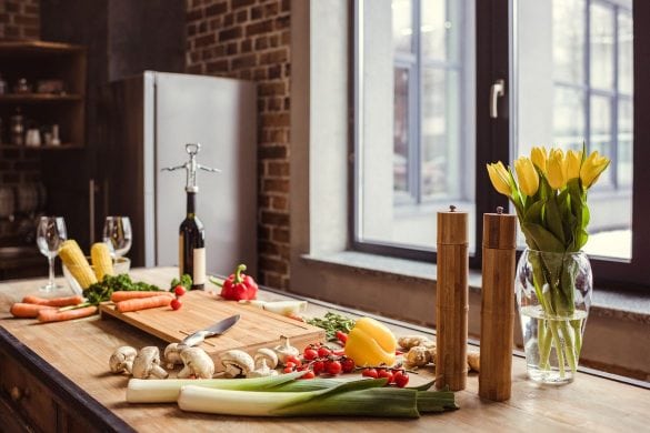 how to hide veggies in food - veggies at kitchen table