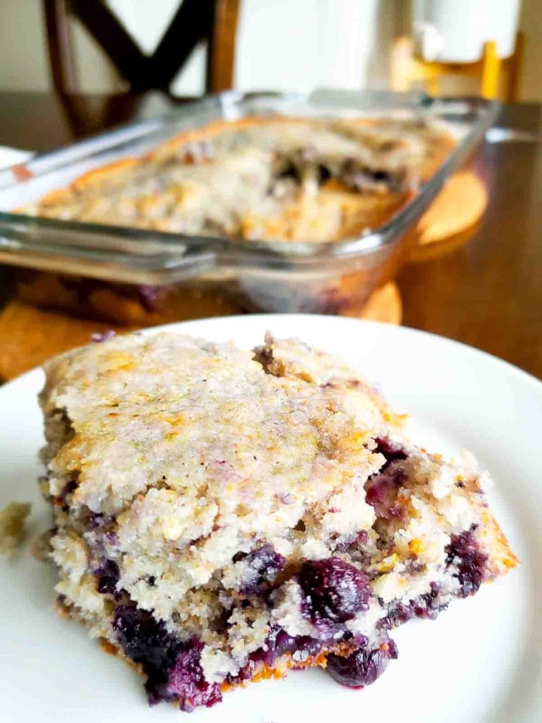 Easy No Topping Blueberry Breakfast Cake