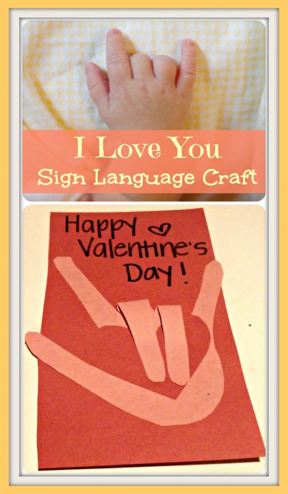 Easy I Love You In Sign Language Heart Craft