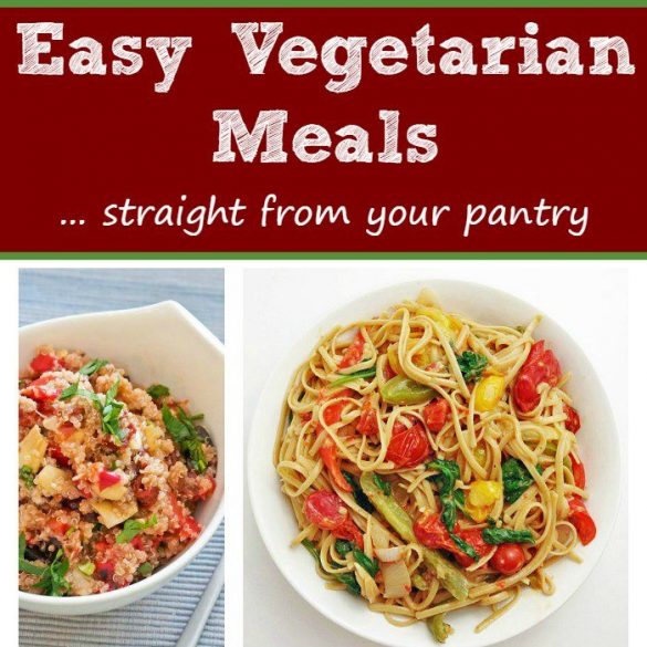 Easy Vegetarian Meals Straight From Your Pantry SM