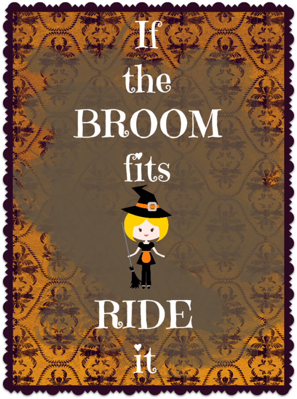 Free Halloween Printable If The Broom Fits