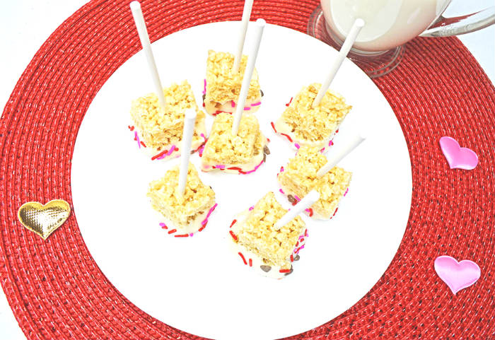 rice krispie pops from above